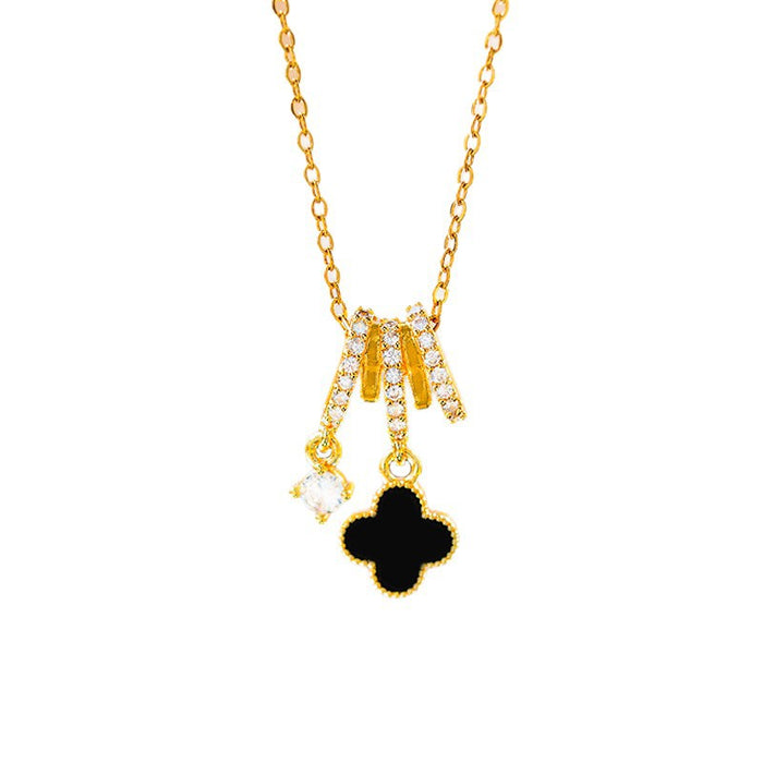 Wholesale Four-Leaf Clover Shell Necklace Luxury Women' s choker necklace long necklace Jewelry
