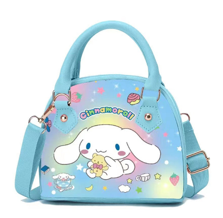 Wholesale PU Cartoon Printed Gradient Zippered Handbag Crossbody Bag (S) JDC-SD-YC002