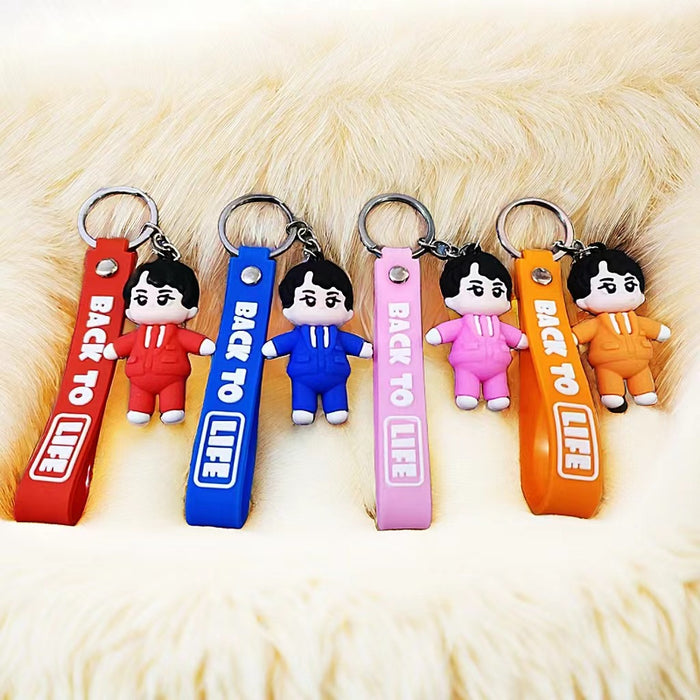 Wholesale Cute Cartoon Anime Silicone Keychains JDC-KC-Zhenl004