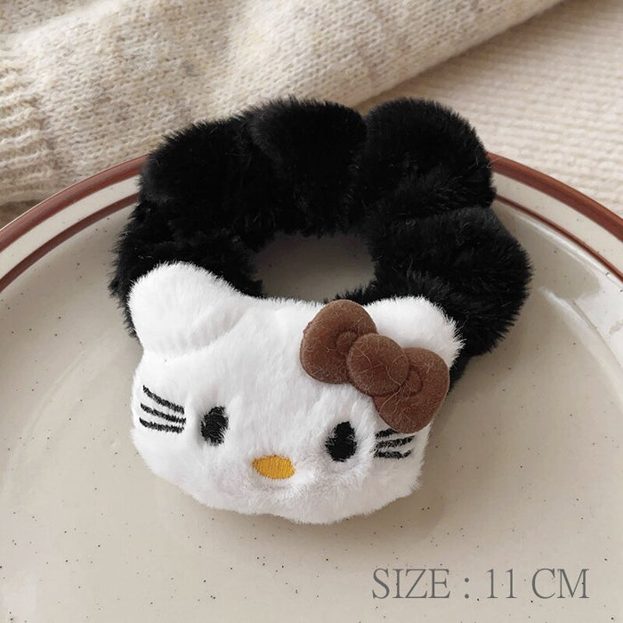 Wholesale Plush Large Bow Cat Preppy Hair Accessories
