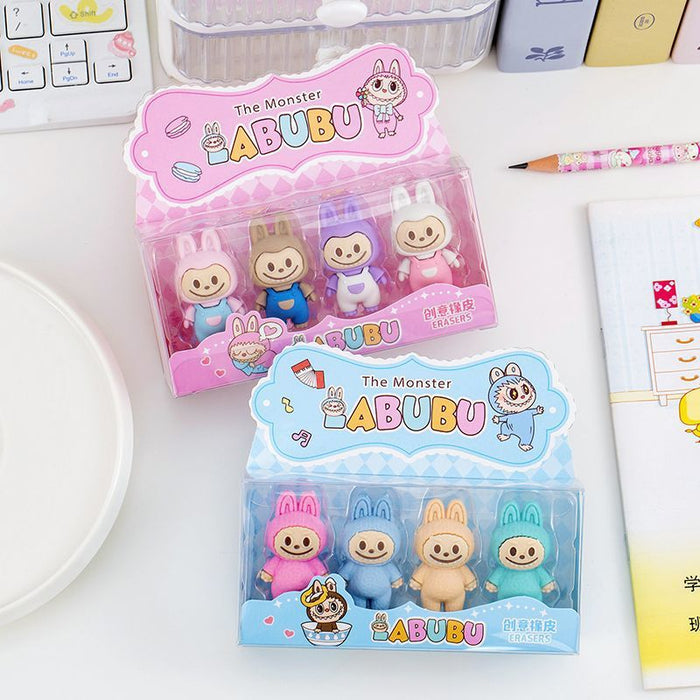 Wholesale Stylish Doll Erasers 3D TPR Creative Spliceable Gift for Students