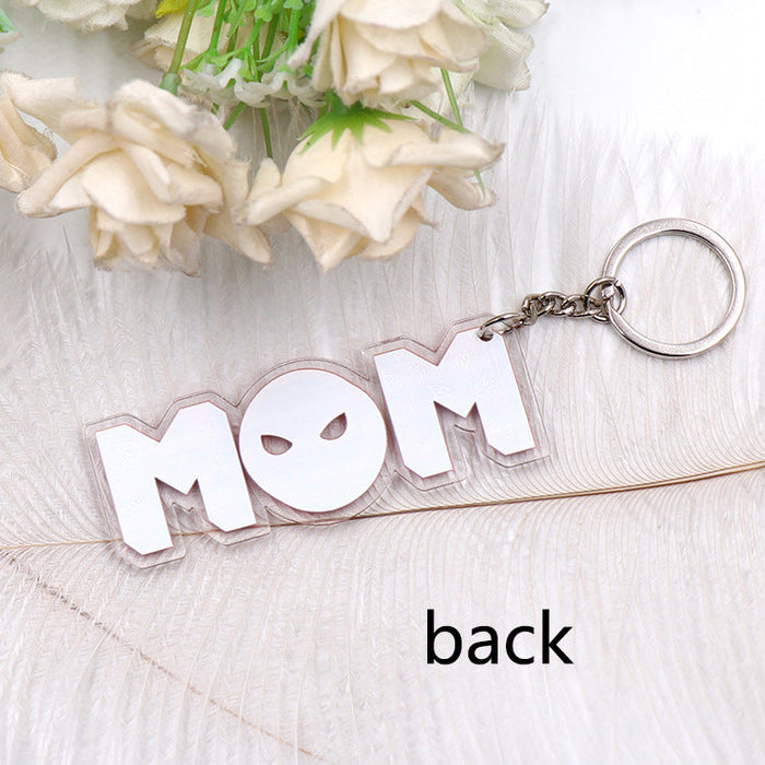 Wholesale Spider Mother's Day Acrylic Tassel Keychain JDC-KC-XYan001