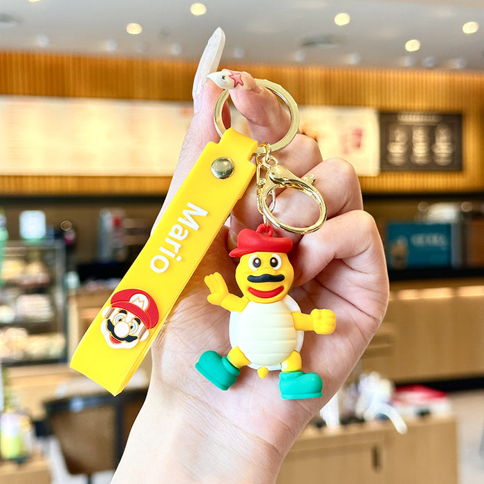 Wholesale  doll keychain pendant pvc cartoon  car bag key ornaments