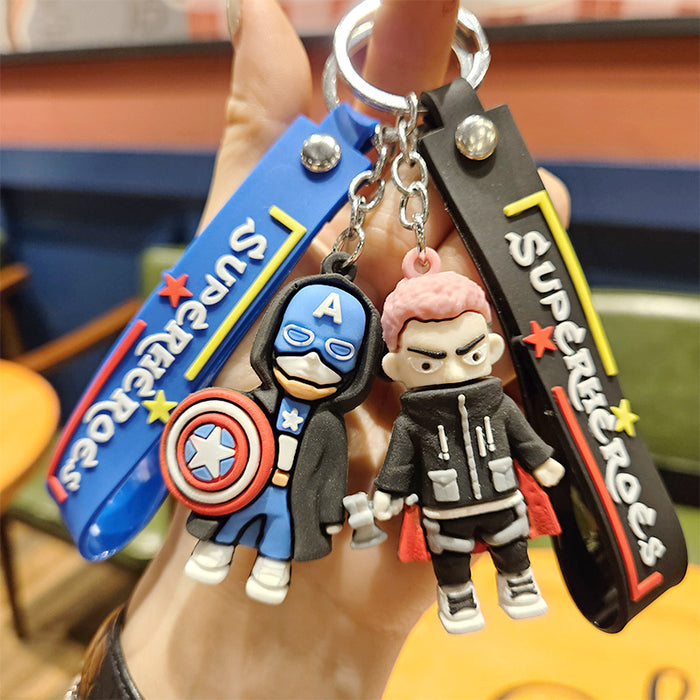 Wholesale Cartoon Doll Silicone Keychain JDC-KC-YiZhuo010