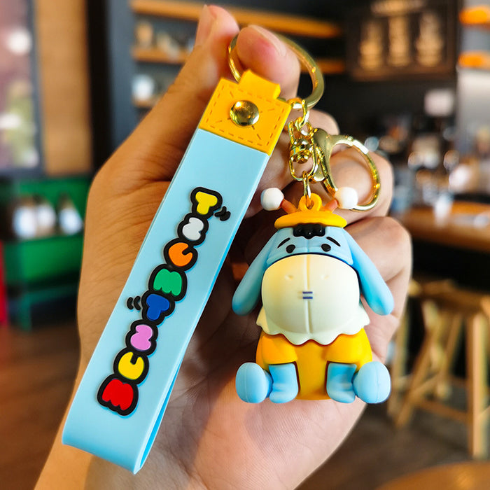 Wholesale Cartoon Doll Silicone Keychain JDC-KC-Tingm207