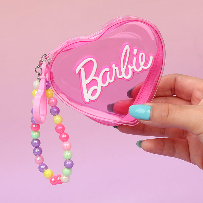 Wholesale Trendy Transparent Pink PVC Coin Purse Candy Style Wedding Favor Decorative Car Key Accessory For Resale