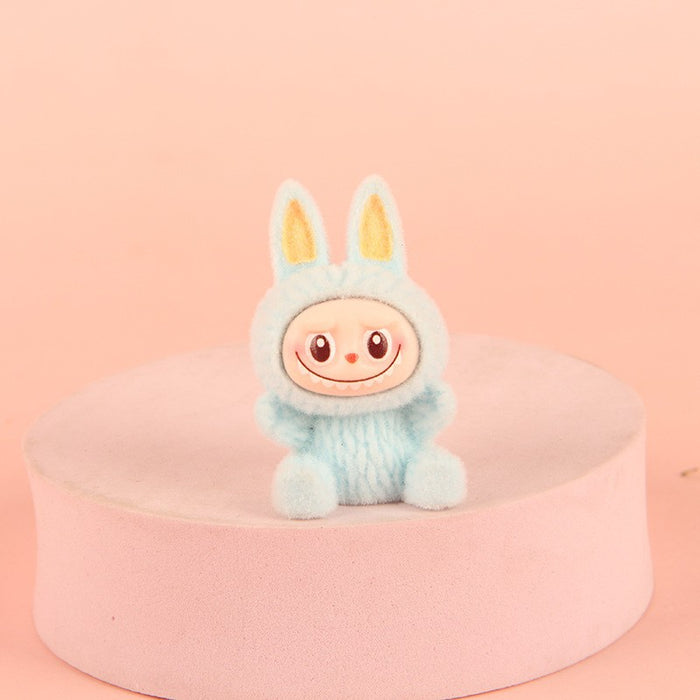 Wholesale Creative Resin Flocked Keychain