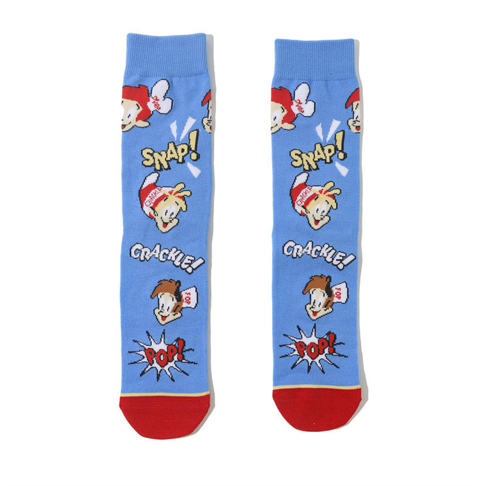 Wholesale cartoon tide socks female male socks sponge socks long cotton socks