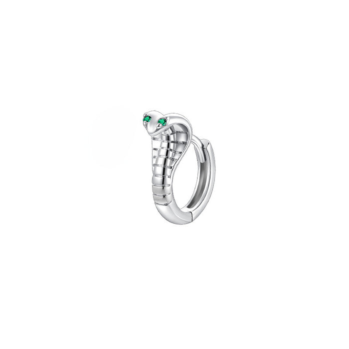 Wholesale Serpentine earrings, small snake earrings, ear bone clip, zircon snake head, ear clasp, no ear hole, ear clip