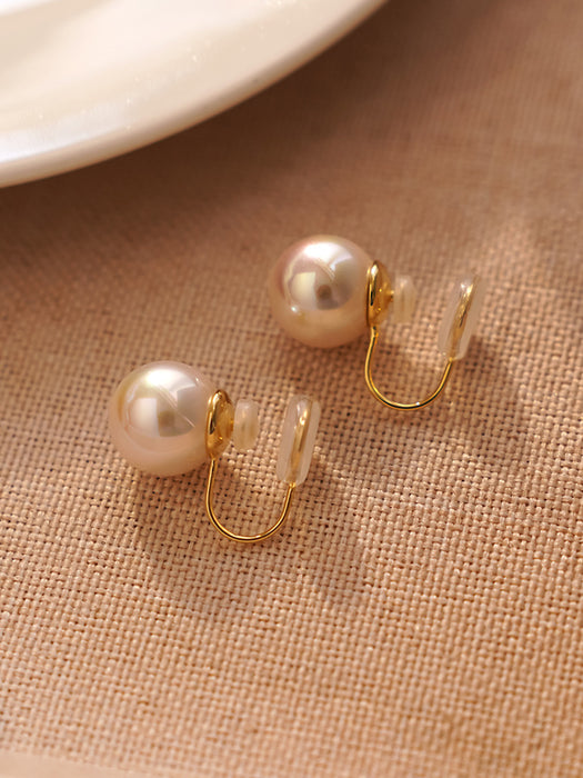 Wholesale Pearl earrings, painless ear clips, elegant high-end earrings