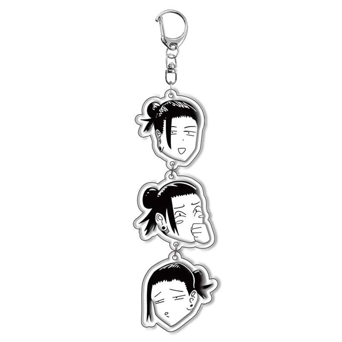 Wholesale Acrylic keychain pendant set with three anime characters