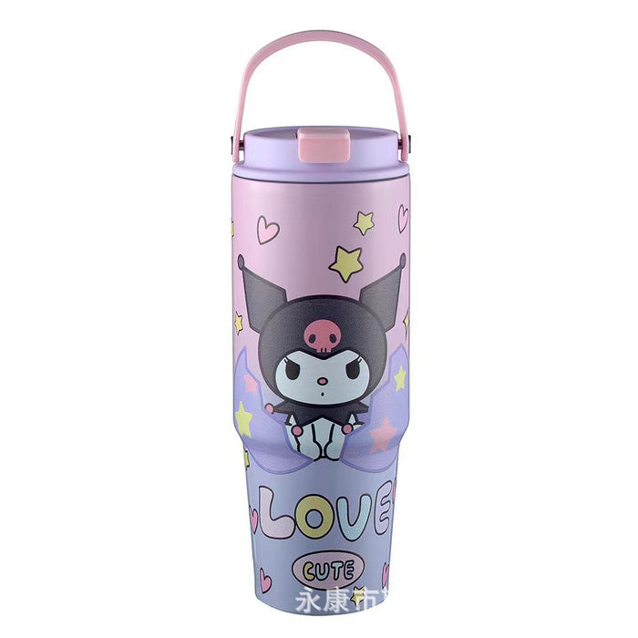 Wholesale Cartoon 30oz  304 stainless steel straw thermos cup