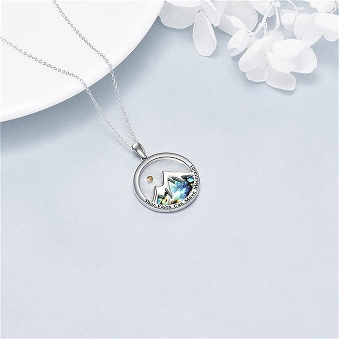 Wholesale Stainless Steel Simple Mountain Bracelet Necklaces JDC-NE-GSMS004