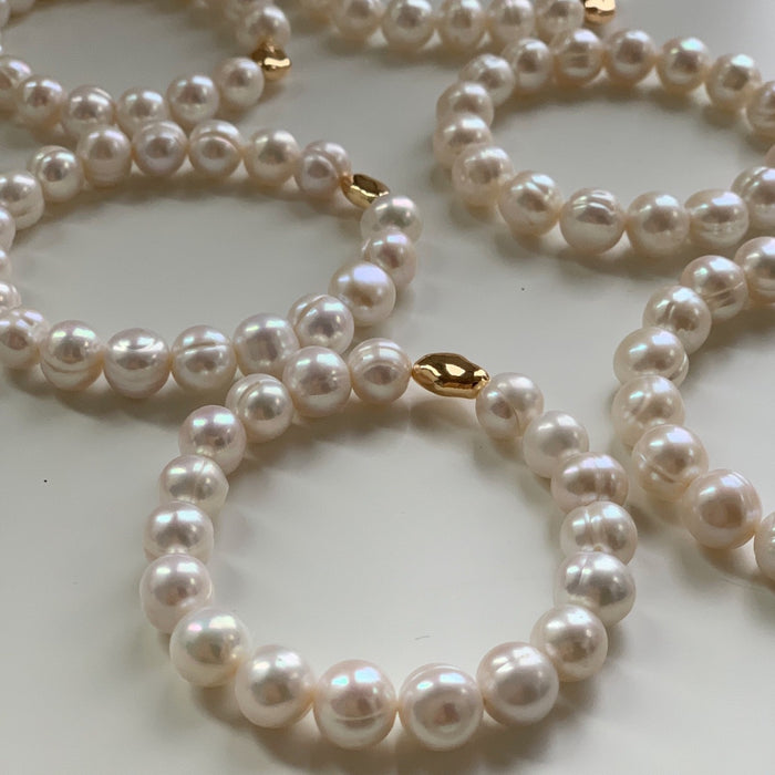 Wholesale Handmade Retro Baroque Pearl Bracelet Large Pearl Rope Bracelet for Women