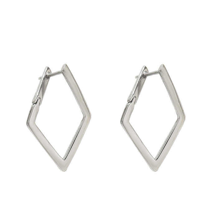 Wholesale Earrings with simple geometric quadrilateral design, earrings with niche temperament, earrings