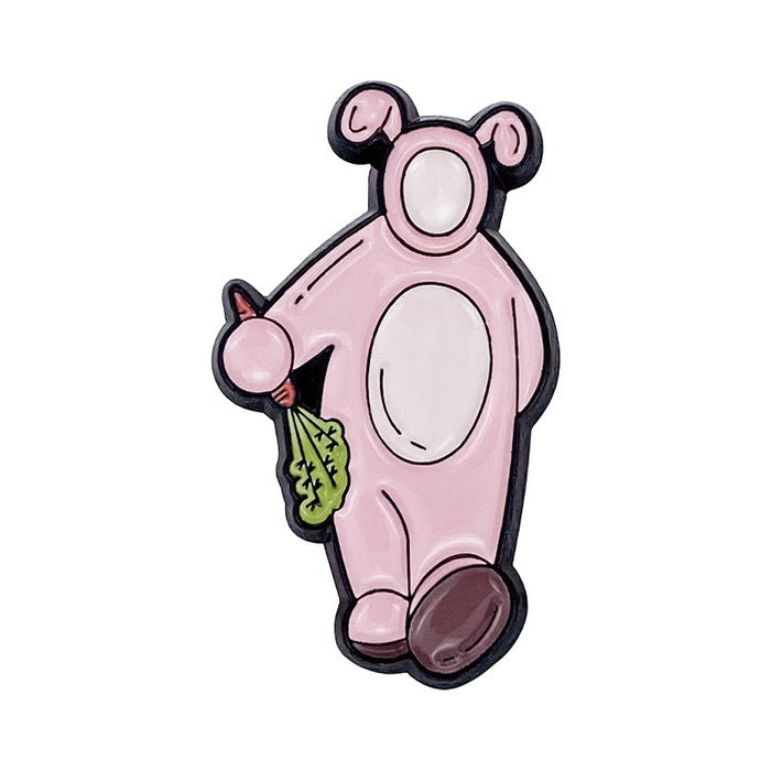 Wholesale Cartoon Brooch Badge Enamel Pin Rabbit Duck Dog Coffee Cup Zinc Alloy Fashion Accessory MOQ≥2