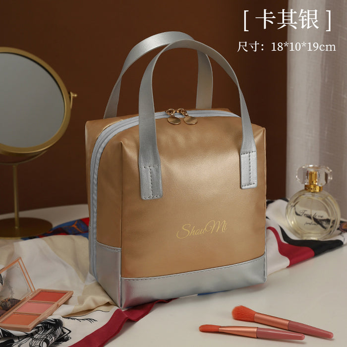 Wholesale Makeup bag with large capacity and portable skincare storage for travel