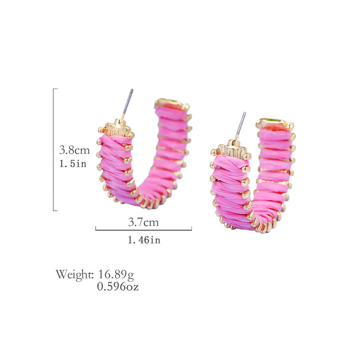 Wholesale Wrapped earrings, niche retro earrings, light luxury earrings