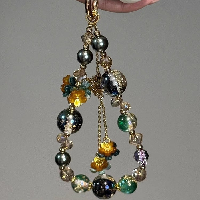 Wholesale Floral Tassel Beaded Phone Charm