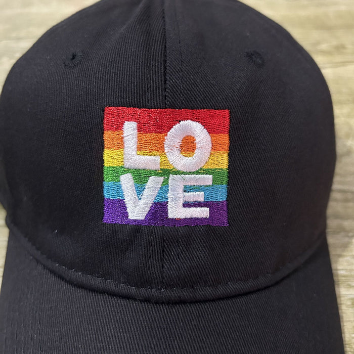 Wholesale Cotton LOVE Rainbow Embroidered Baseball Cap JDC-FH-ChenSheng003