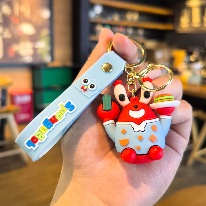 Wholesale Rubber Keychain Car Key Accessory Boutique Resale Gift