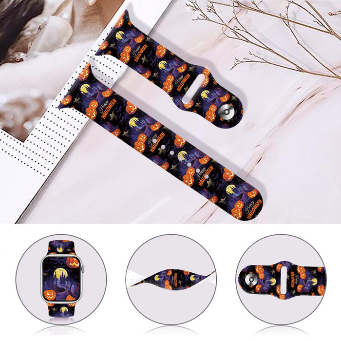 Wholesale Printed Silicone Watch Strap Wristband JDC-WD-NuoQi034