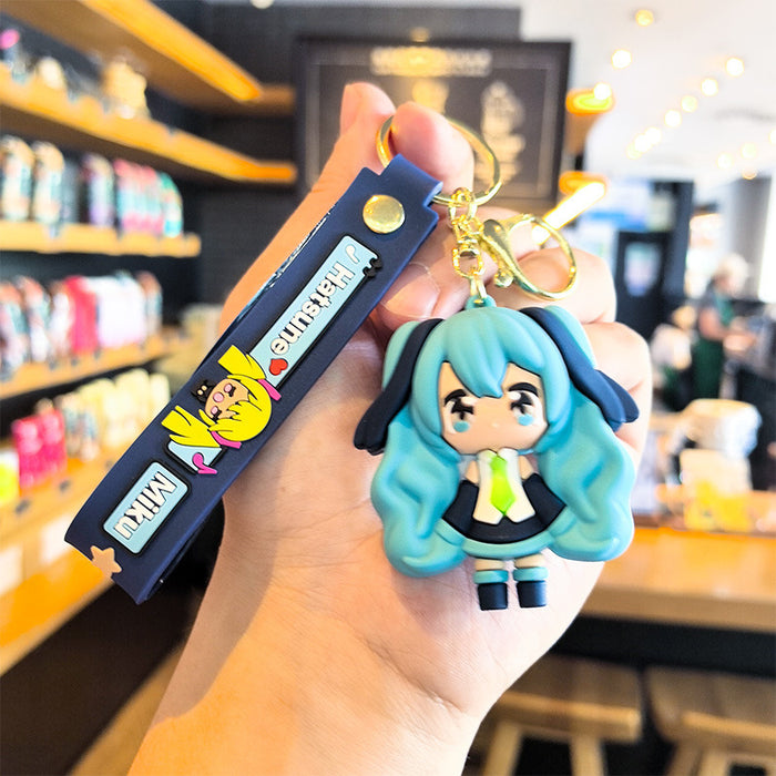 Wholesale Cute Cartoon Creative Pvc Doll  Pendant Keychain