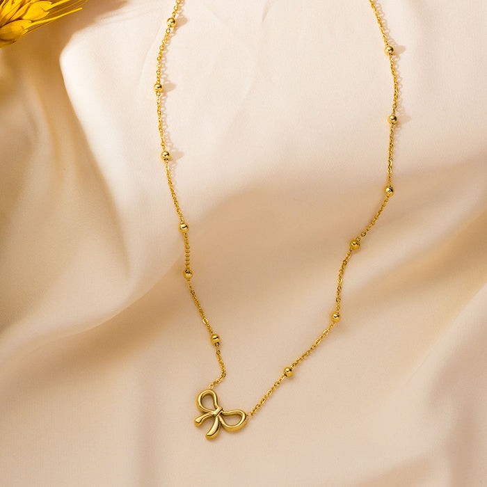 Wholesale Non-Fading Exquisite Clavicle Golden Necklace