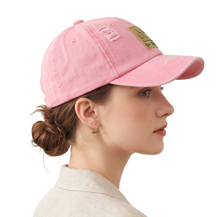 Wholesale Trendy Vintage Washed Cotton Baseball Cap Distressed Geometric Pattern Sun Hat for Resale