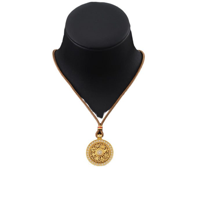 Wholesale 18k Gold  temperament   Eight Treasures Rotating Compasses Necklace