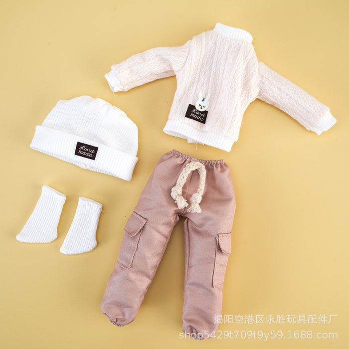 Wholesale Sweater doll change clothes 12 inch pants hat socks
