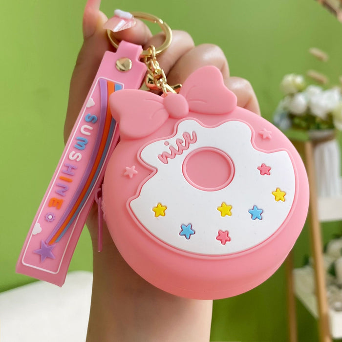 Wholesale Cartoon cute new Macaron coin purse keychain fashion trend bag small pendant exquisite gift