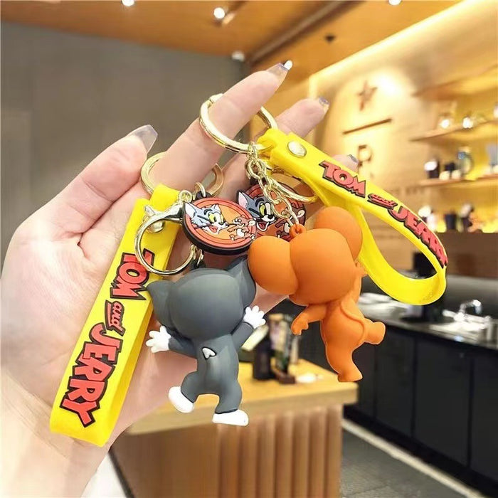 Wholesale  Cat Keychain Car Key Chain  Schoolbag Hanging  Key Ring