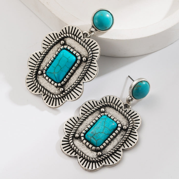 Wholesale Vintage Turquoise Statement Earrings