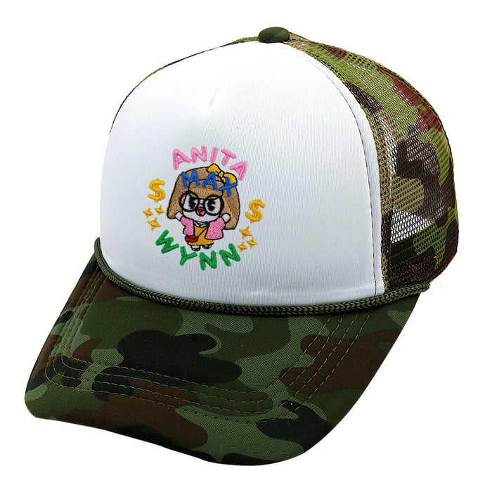 Wholesale Cotton Embroidered Trucker Hat Summer Mesh Cap Baseball Cap JDC-FH-HaiPu003