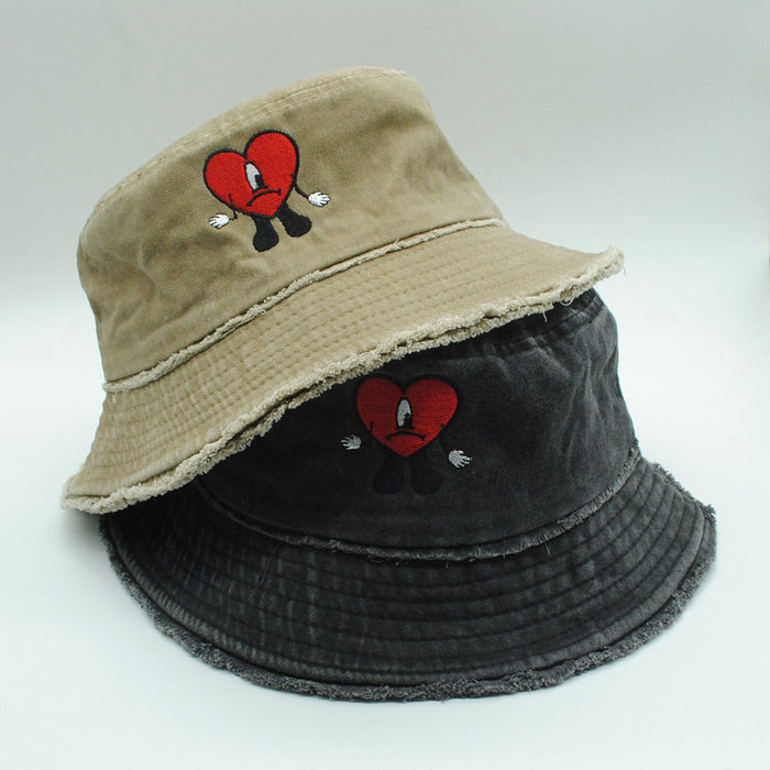 Wholesale Embroidery Washed Cotton Bucket Hat JDC-FH-PeiN020