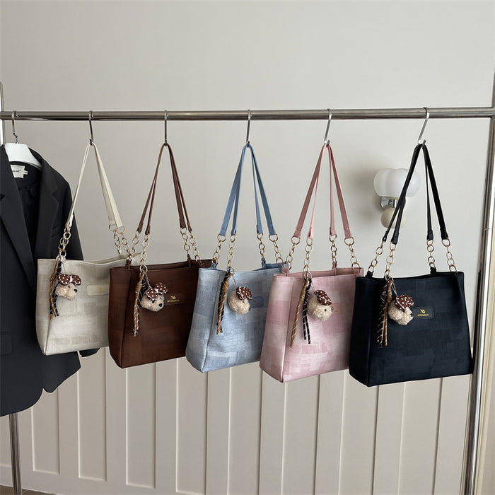 Wholesale Urban Simplicity Tote Bag - Fashion Pu Shoulder Bag for Women Daily Matching Accessory