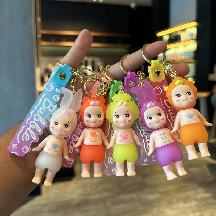 Wholesale Cartoon Angel Doll Candy House Series Keychain