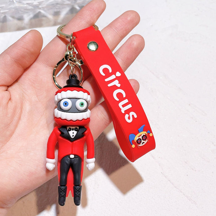 Wholesale Silicone Cartoon Doll Keychain JDC-KC-QiChao066