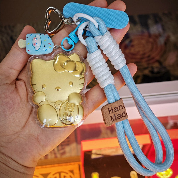 Wholesale Cute cartoon metal lanyard keychain