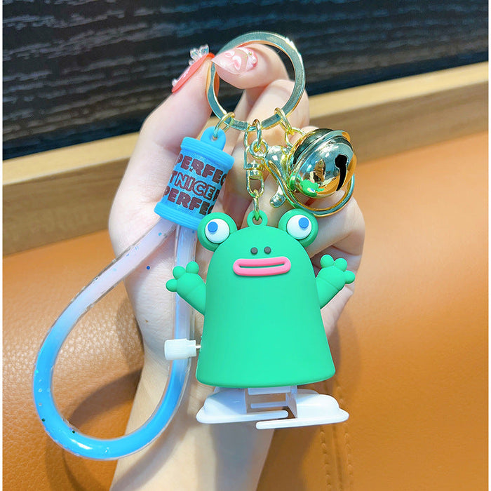 Llavero de rana relojería al por mayor JDC-KC-GSWA010