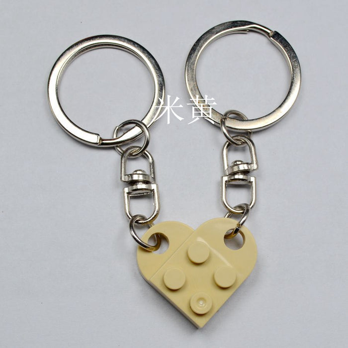 Wholesale Love Building Blocks Plastic Keychain JDC-KC-Maih001