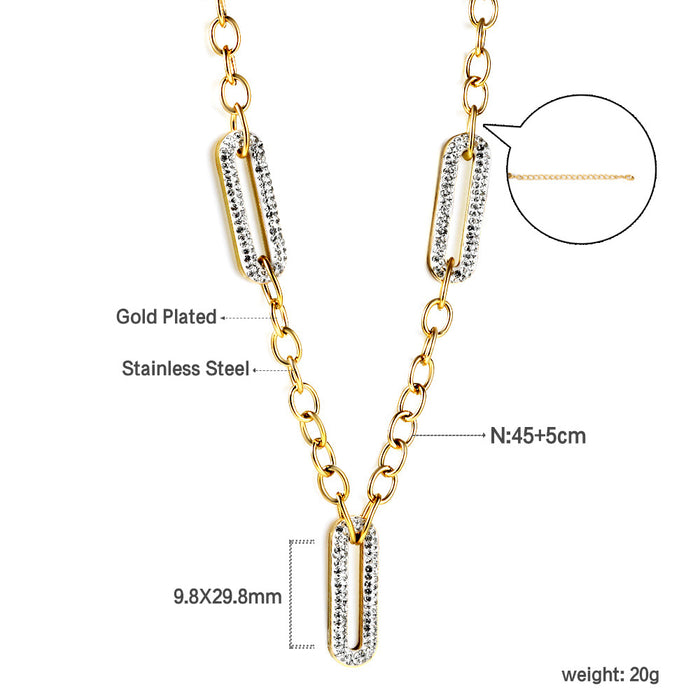 Wholesale sweater chain stainless steel necklace