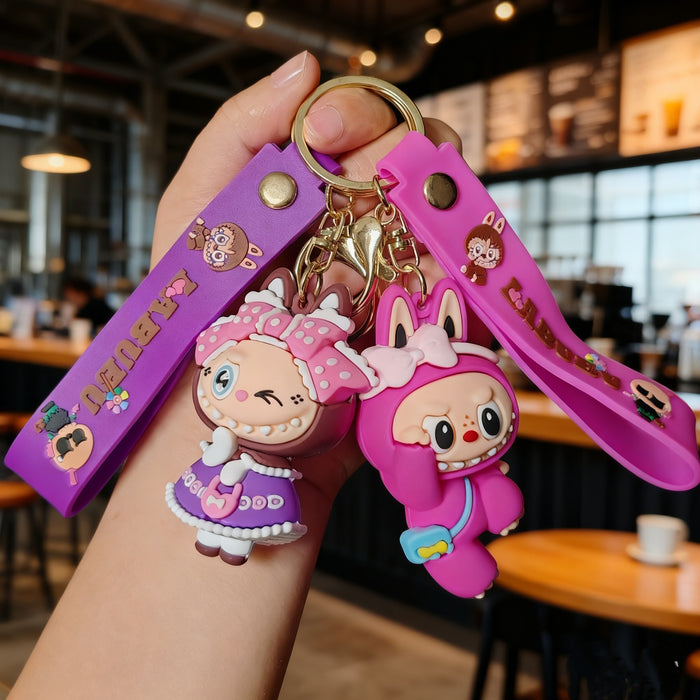 Wholesale Cute cartoon silicone keychain