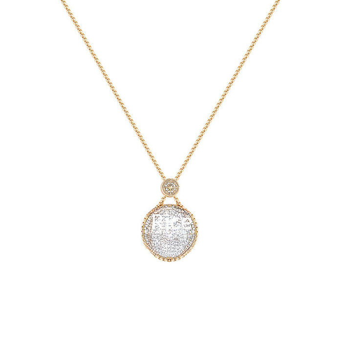 Wholesale Sparkling Diamond Sweater Chain Necklace
