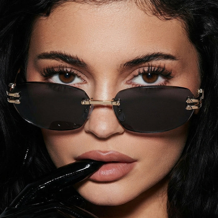 Wholesale Street Snap Frameless Square Sunglasses UV400 Fashion Accessory for Resale