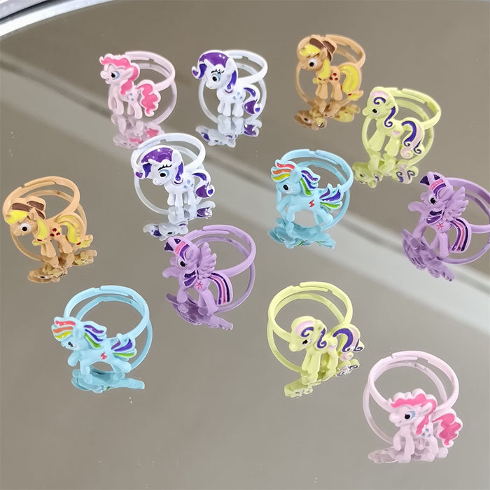 Wholesale Pony Ring Female Cute Cartoon Sweet Children  Adjustable Tail Ring