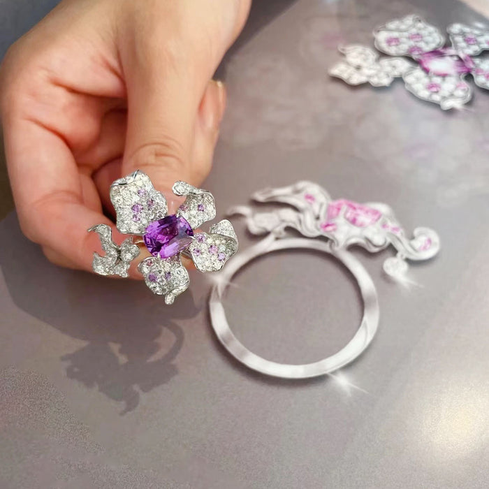 Wholesale Ring, women's mouth, light luxury, high-end sense, niche design, elegant temperament, versatile