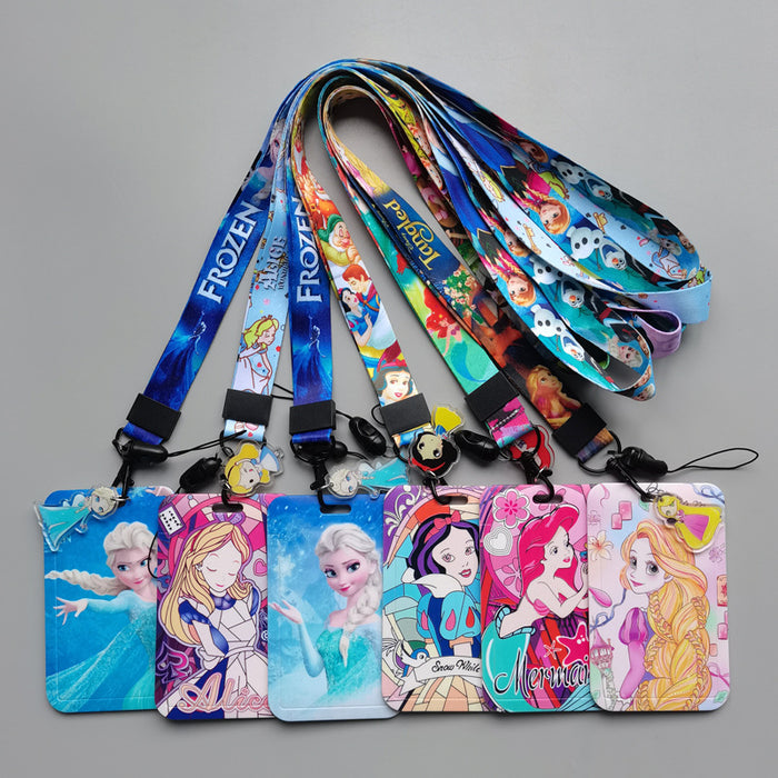 Wholesale Lanyard Keychain cartoon card holder/ ID holder