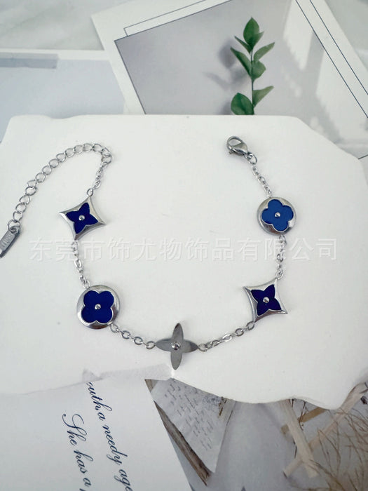 Wholesale Classic Diamond Pattern Titanium Steel 18k Gold Plated Unisex Bracelet